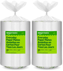 Amazon Basics Everyday Disposable Paper Plates for Parties