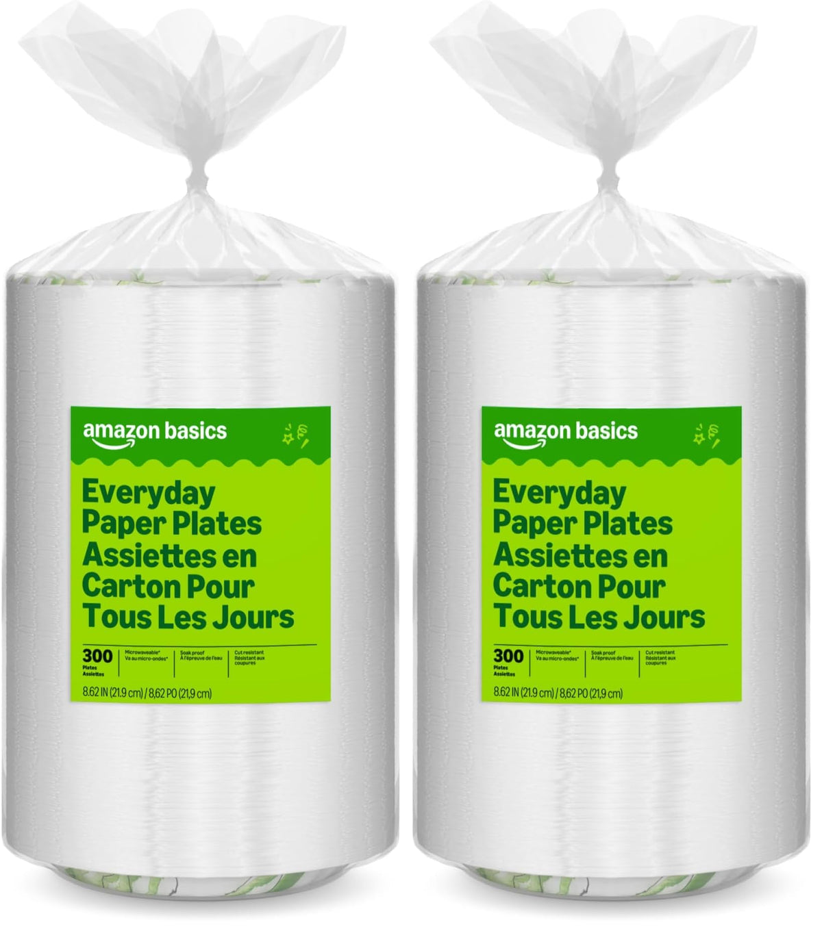 Amazon Basics Everyday Disposable Paper Plates for Parties
