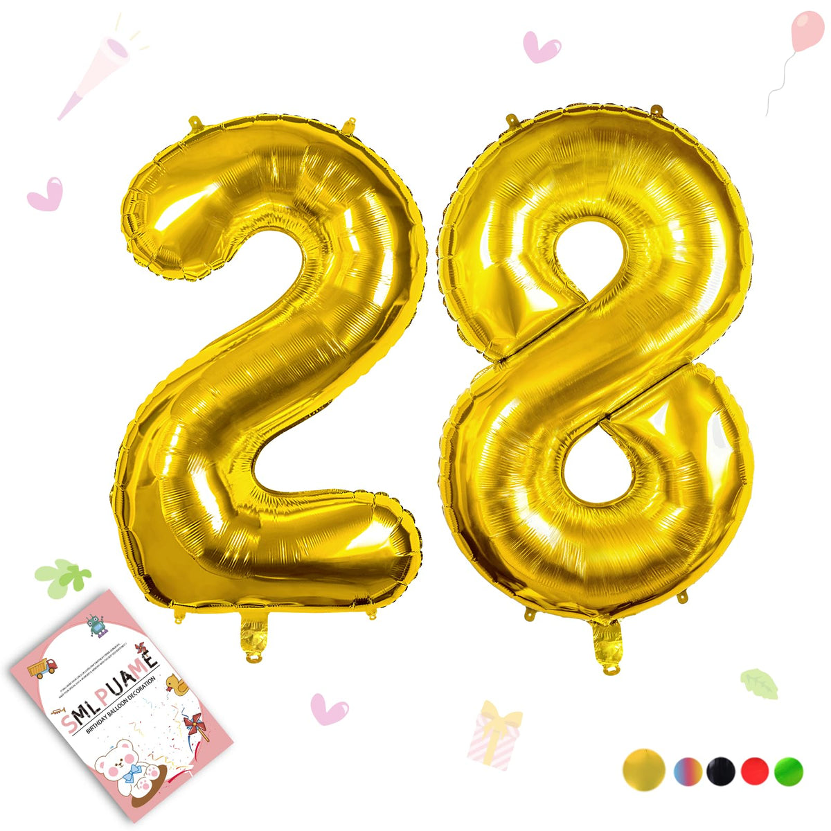 40-Inch Jumbo Foil Number Balloon for Birthday Parties