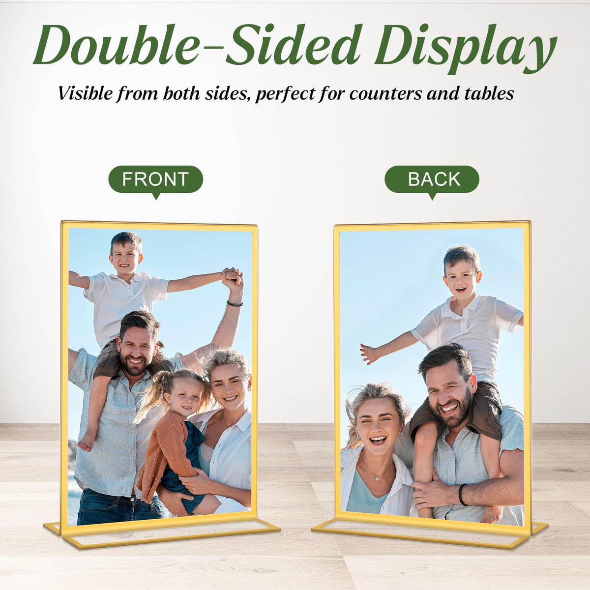 Clear Acrylic Sign Holders for Weddings & Event Tables