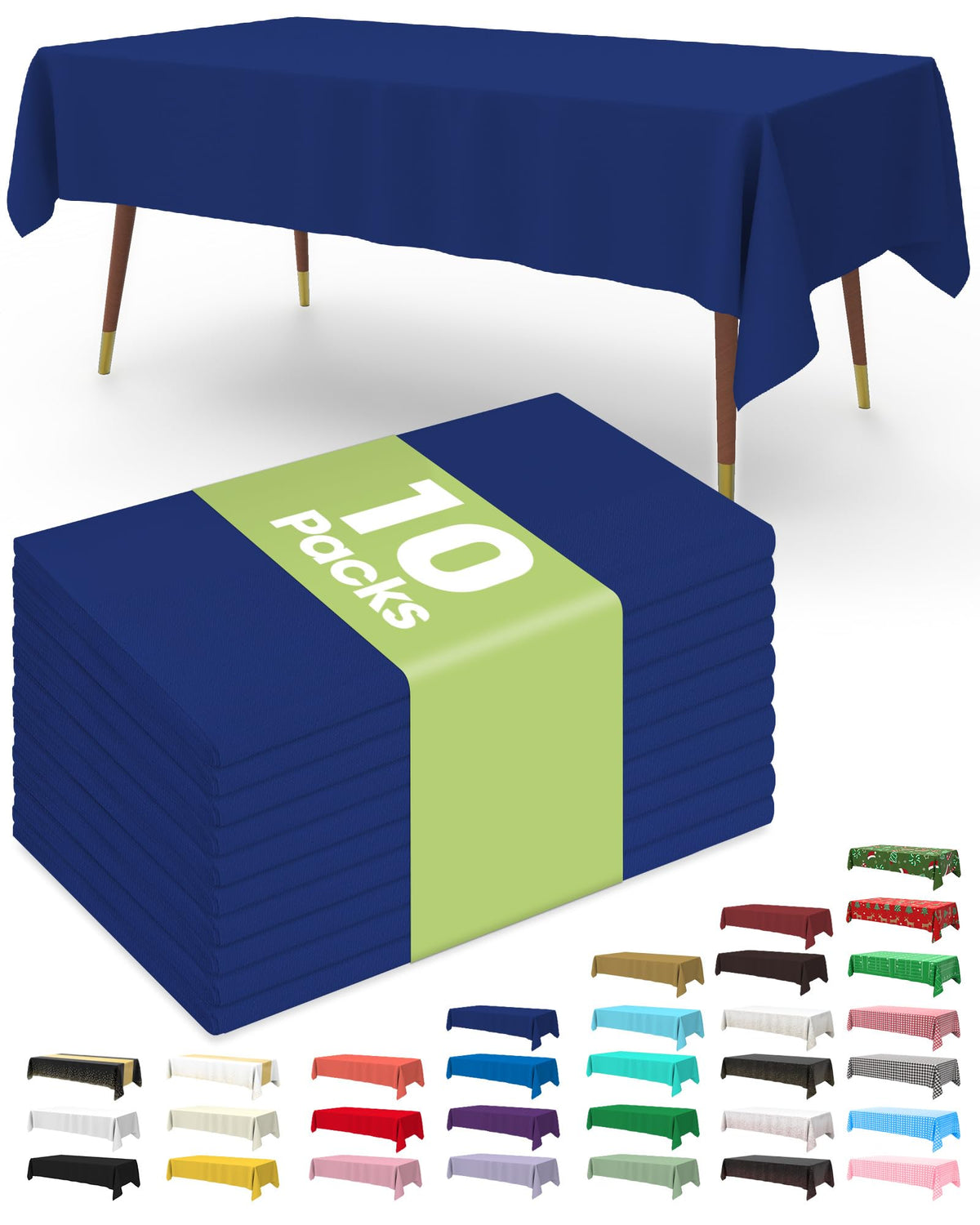 Disposable Plastic Tablecloth for Parties & Events