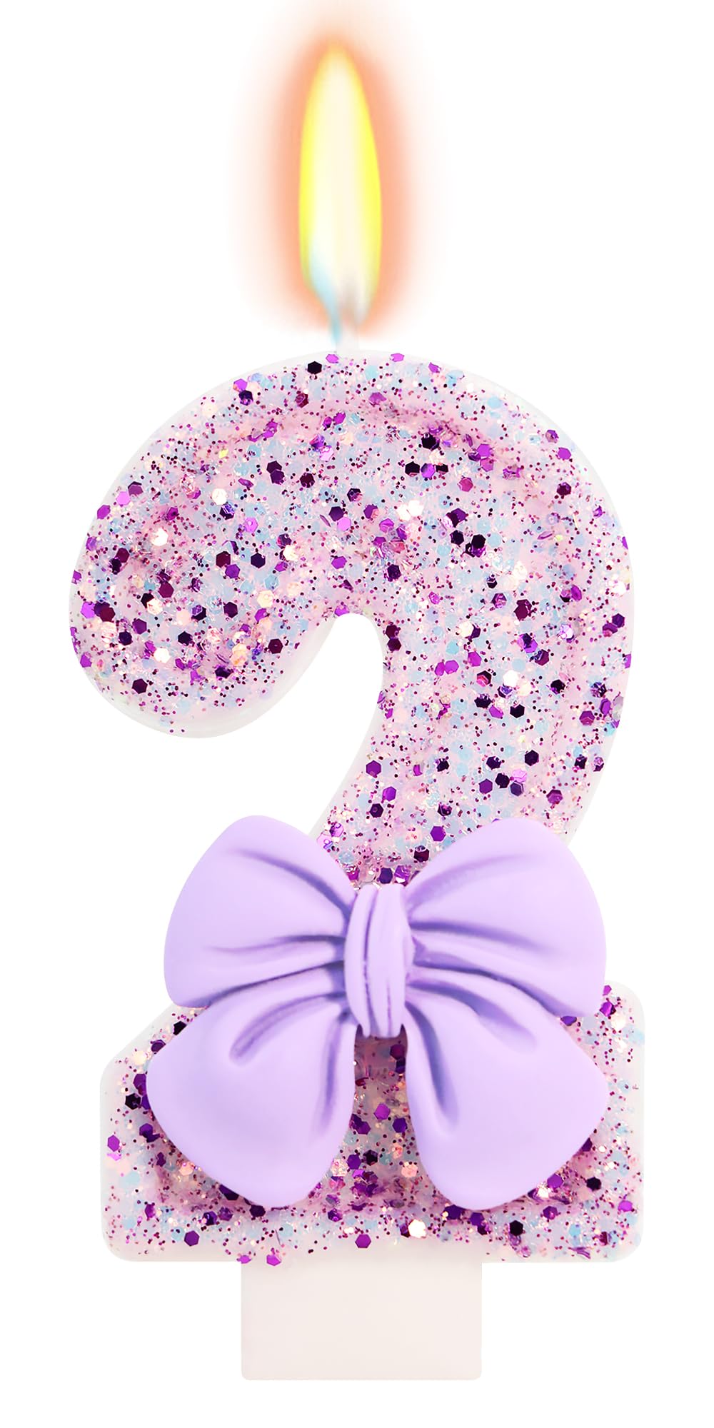 Bow-Shaped Birthday Candle for Cakes & Party Decor