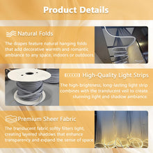 Wedding Ceiling Drapery Light Strip for Party Decor