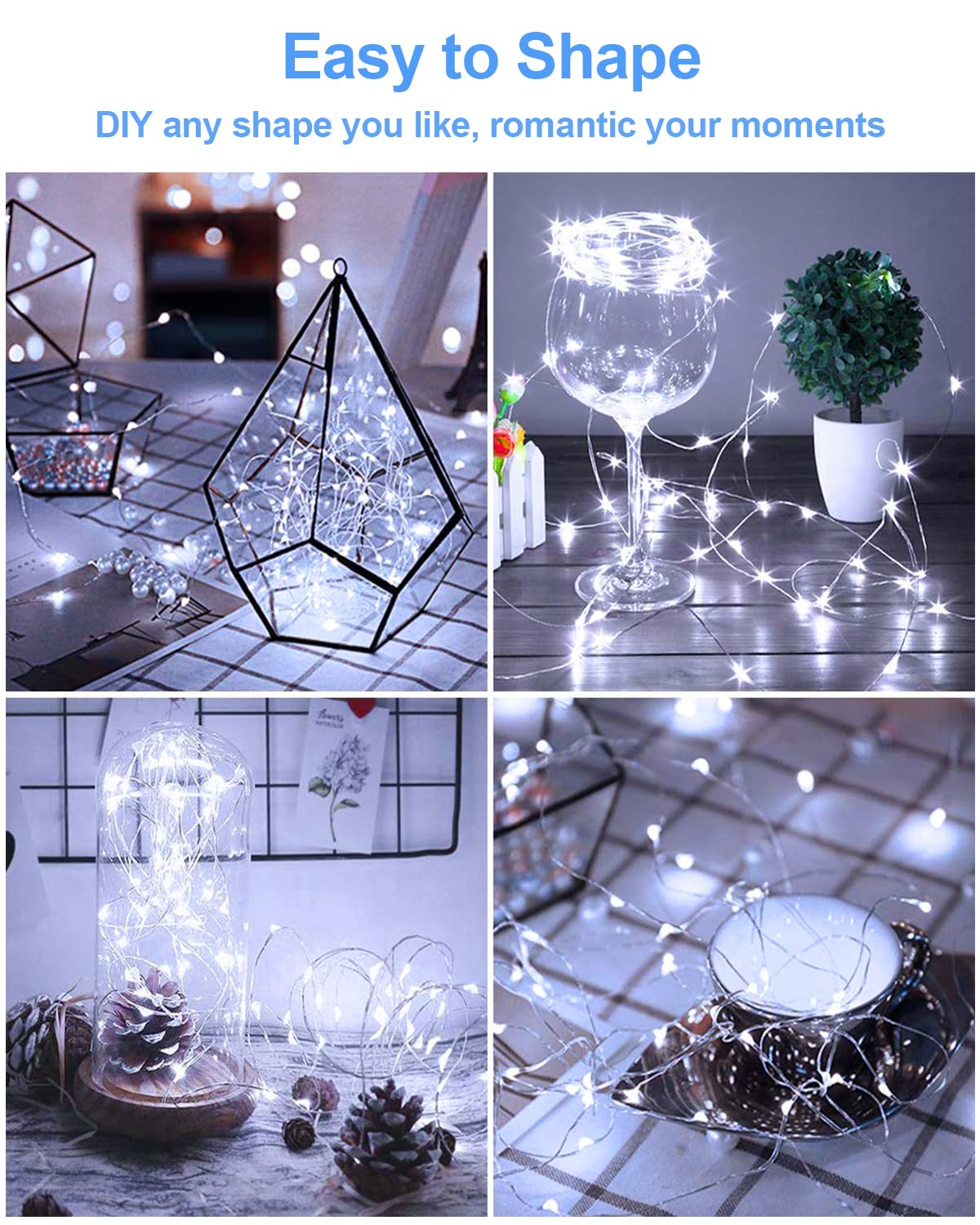 20-Pack Battery-Operated Mini Fairy String Lights for Events