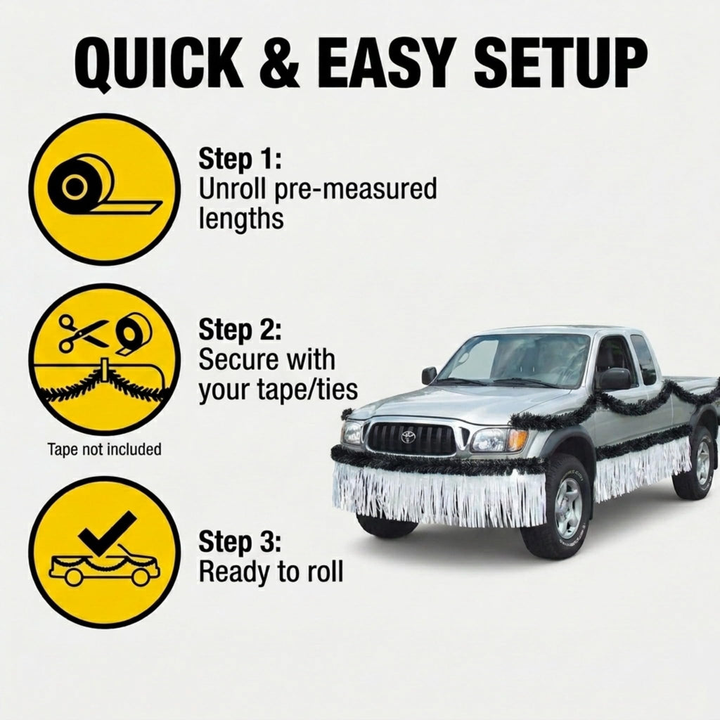 7-Piece Two-Color Vinyl Parade Truck Decorating Kit