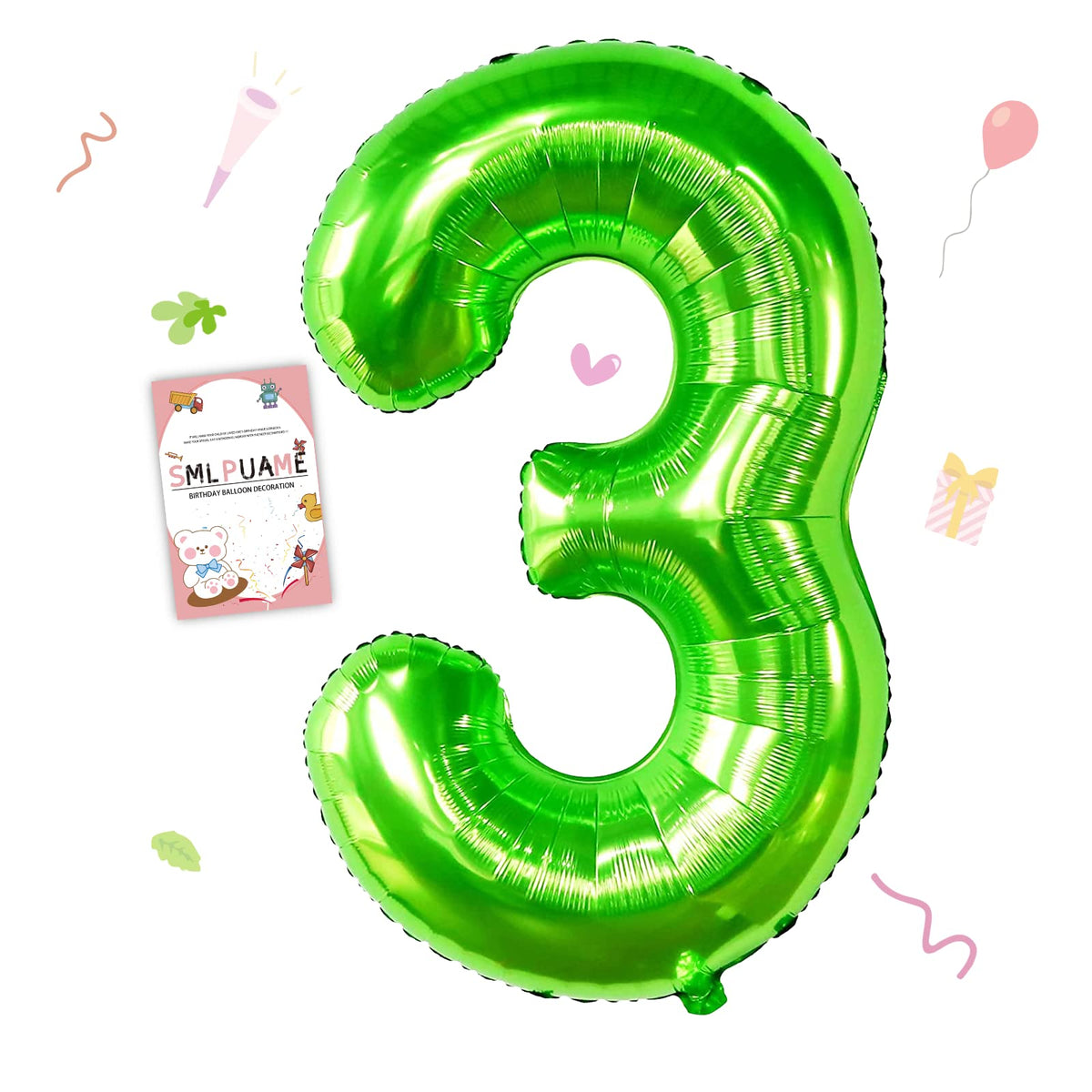 40-Inch Jumbo Foil Number Balloon for Birthday Parties