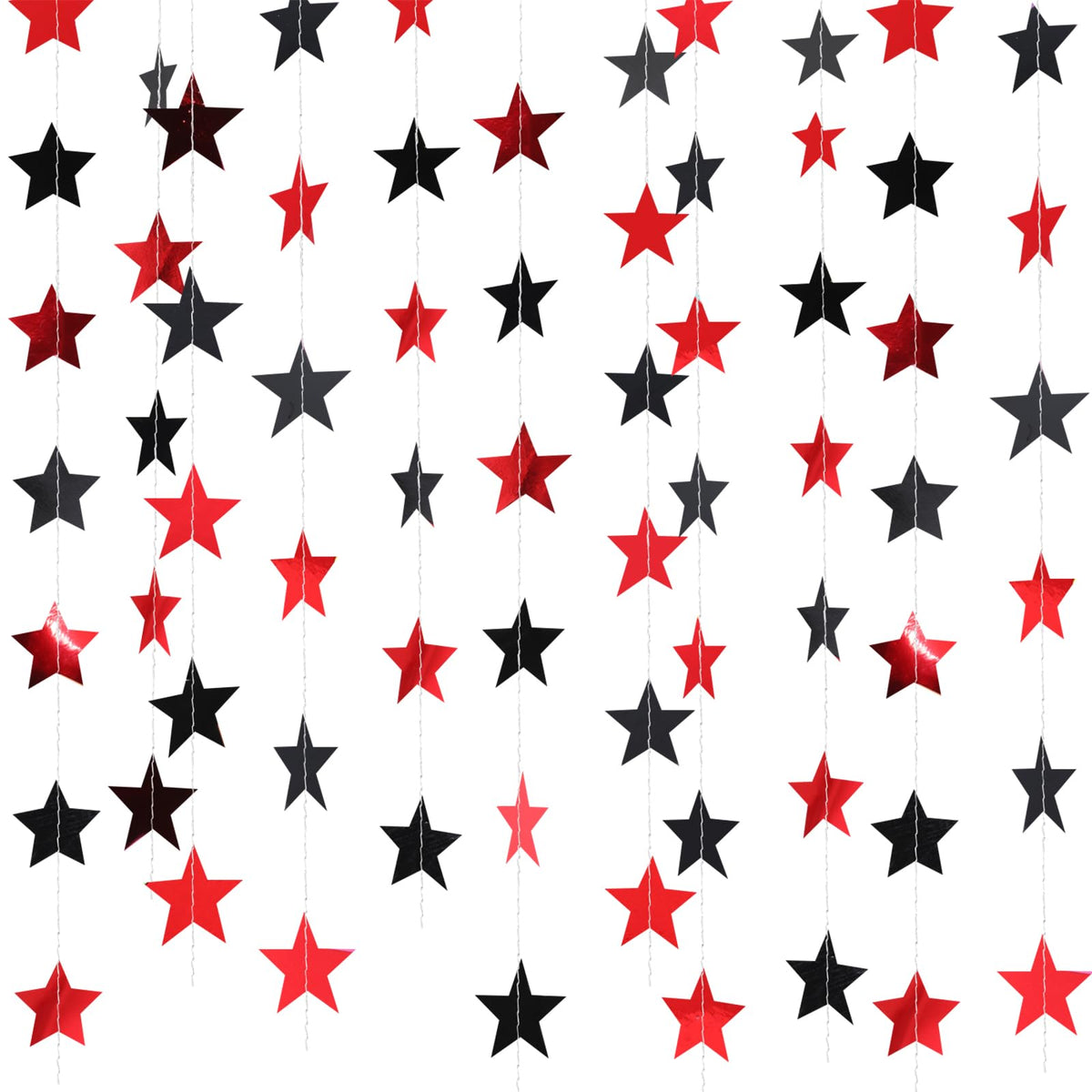 130-Foot Star Garland Banner for Parties & Event Decor