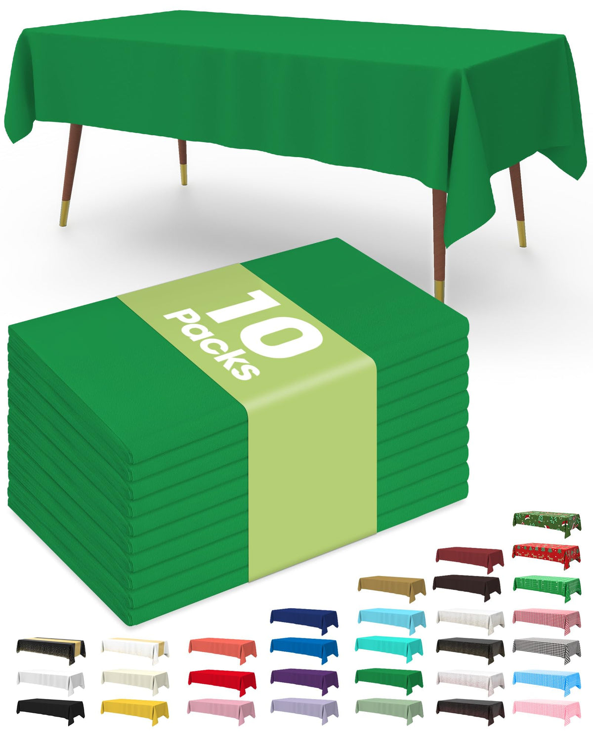 Disposable Plastic Tablecloth for Parties & Events