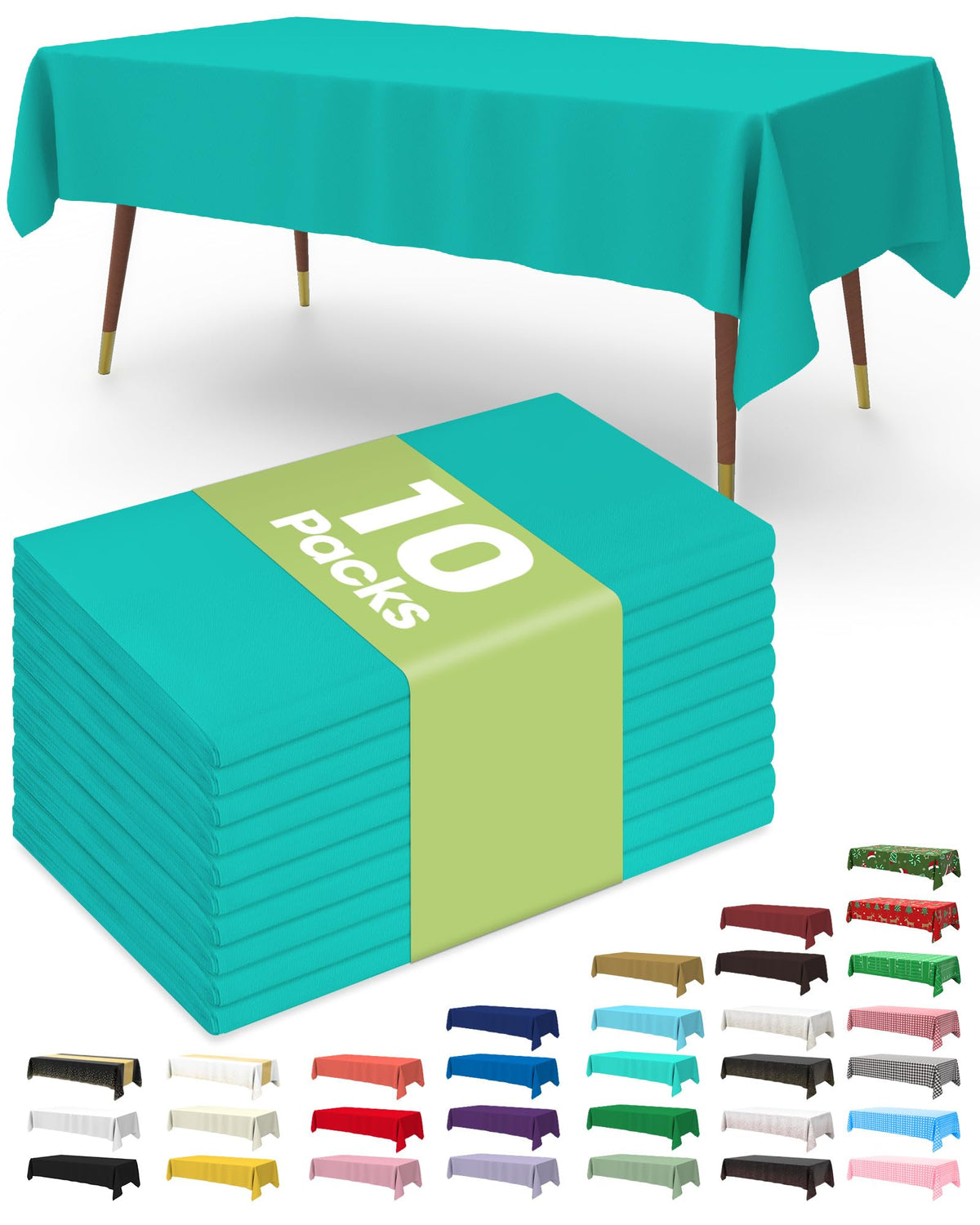 Disposable Plastic Tablecloth for Parties & Events