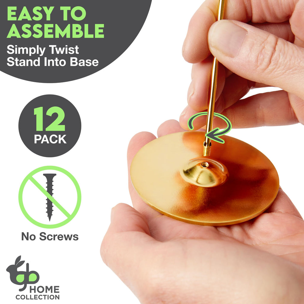 Gold Table Number Holder Stands for Weddings & Events