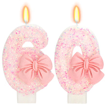 Bow-Shaped Birthday Candle for Cakes & Party Decor
