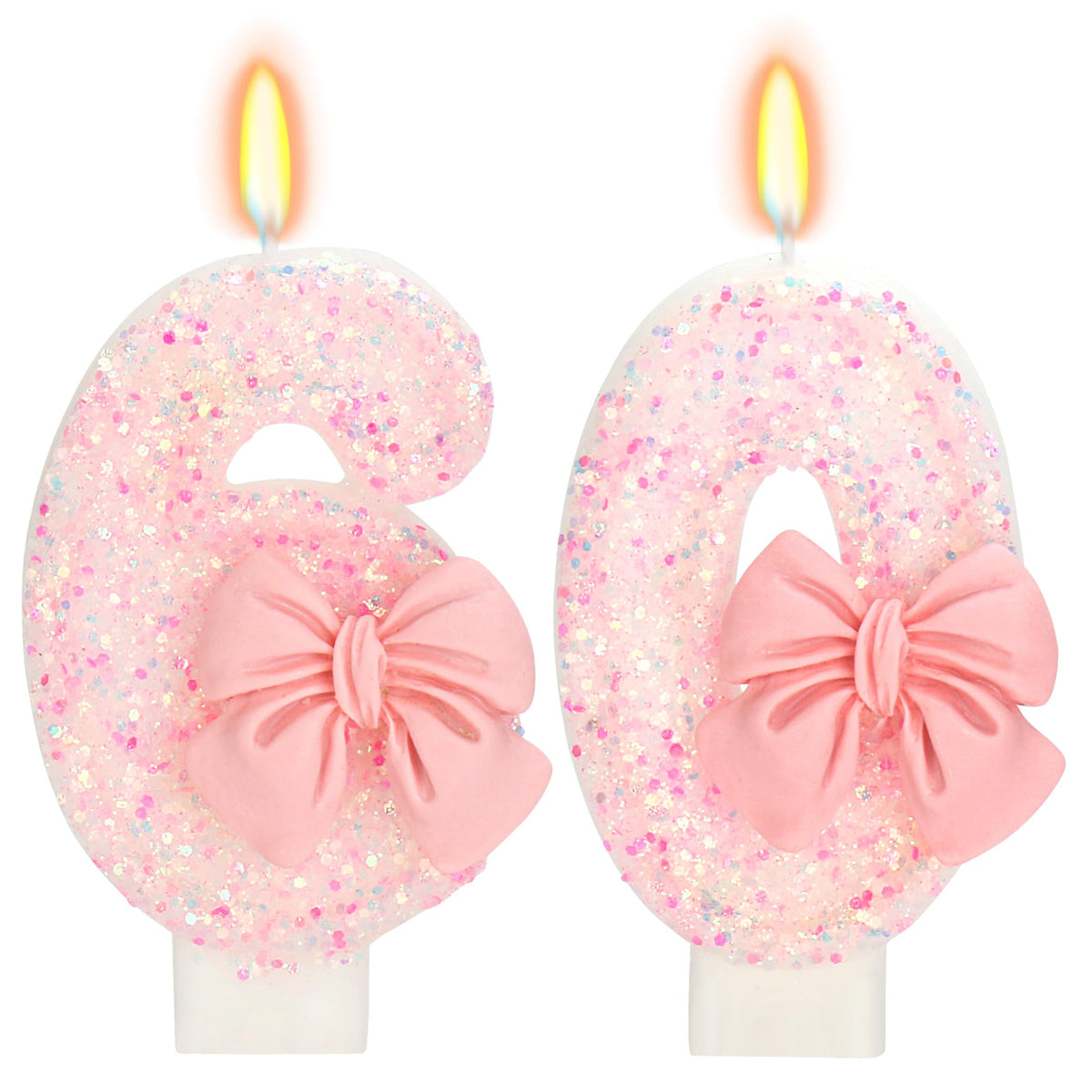 Bow-Shaped Birthday Candle for Cakes & Party Decor