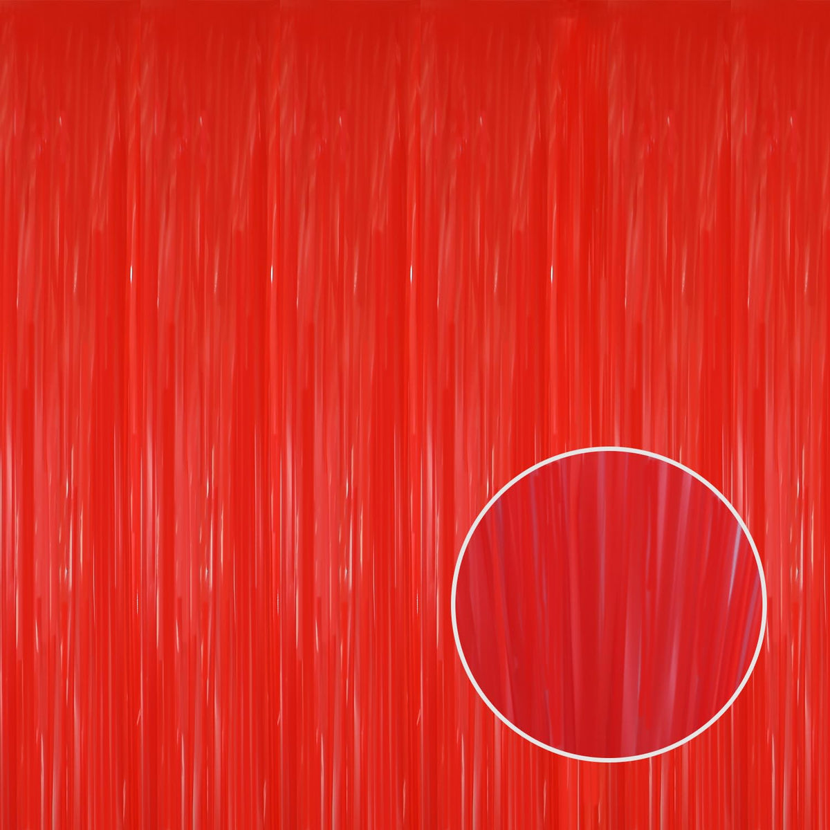 Metallic Tinsel Fringe Backdrop Curtain for Party Events