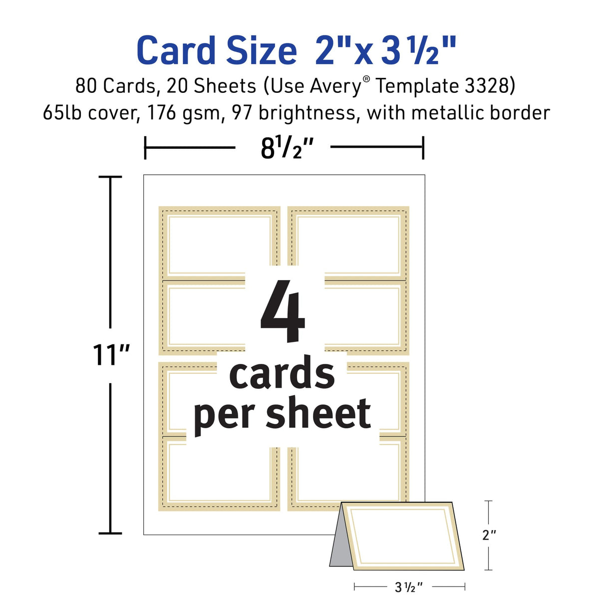 Printable Tent Cards for Weddings, Parties & Events