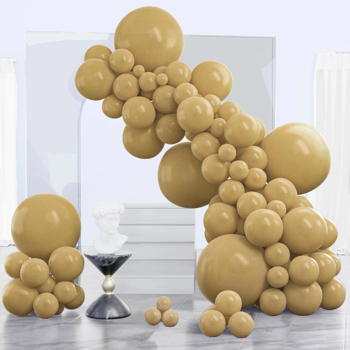 140-Piece Mixed-Size Balloon Pack for Party Decorations