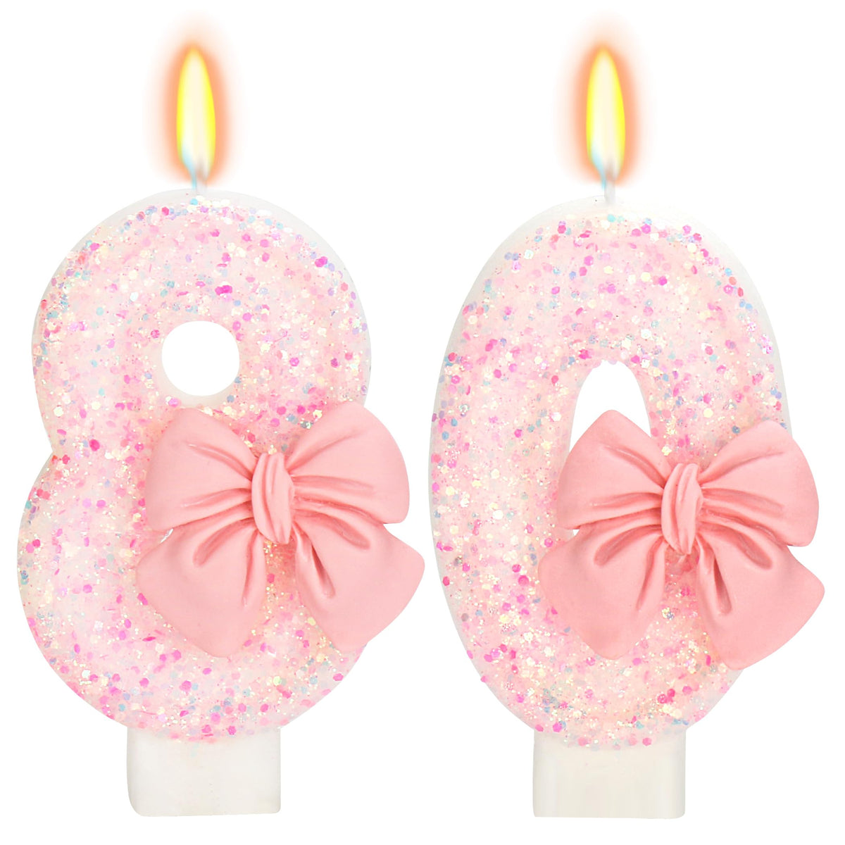 Bow-Shaped Birthday Candle for Cakes & Party Decor