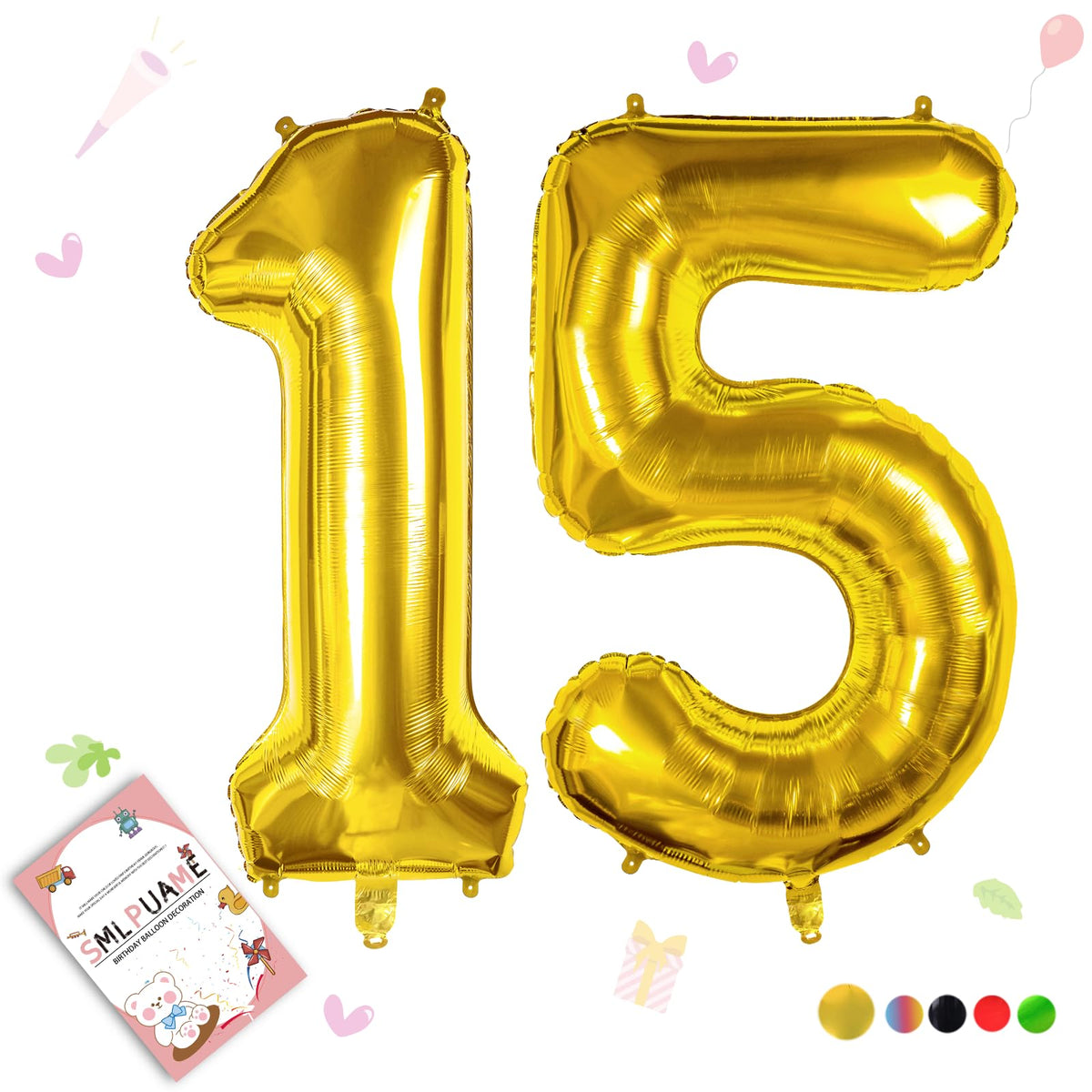 40-Inch Jumbo Foil Number Balloon for Birthday Parties