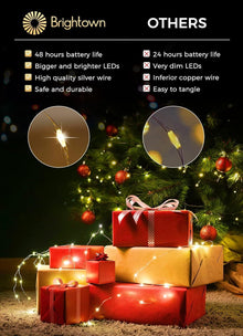 7-Foot Battery-Operated LED Fairy String Lights for Events