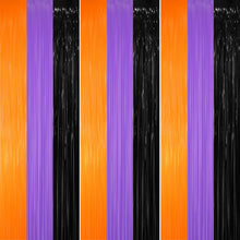 Metallic Tinsel Fringe Backdrop Curtain for Party Events