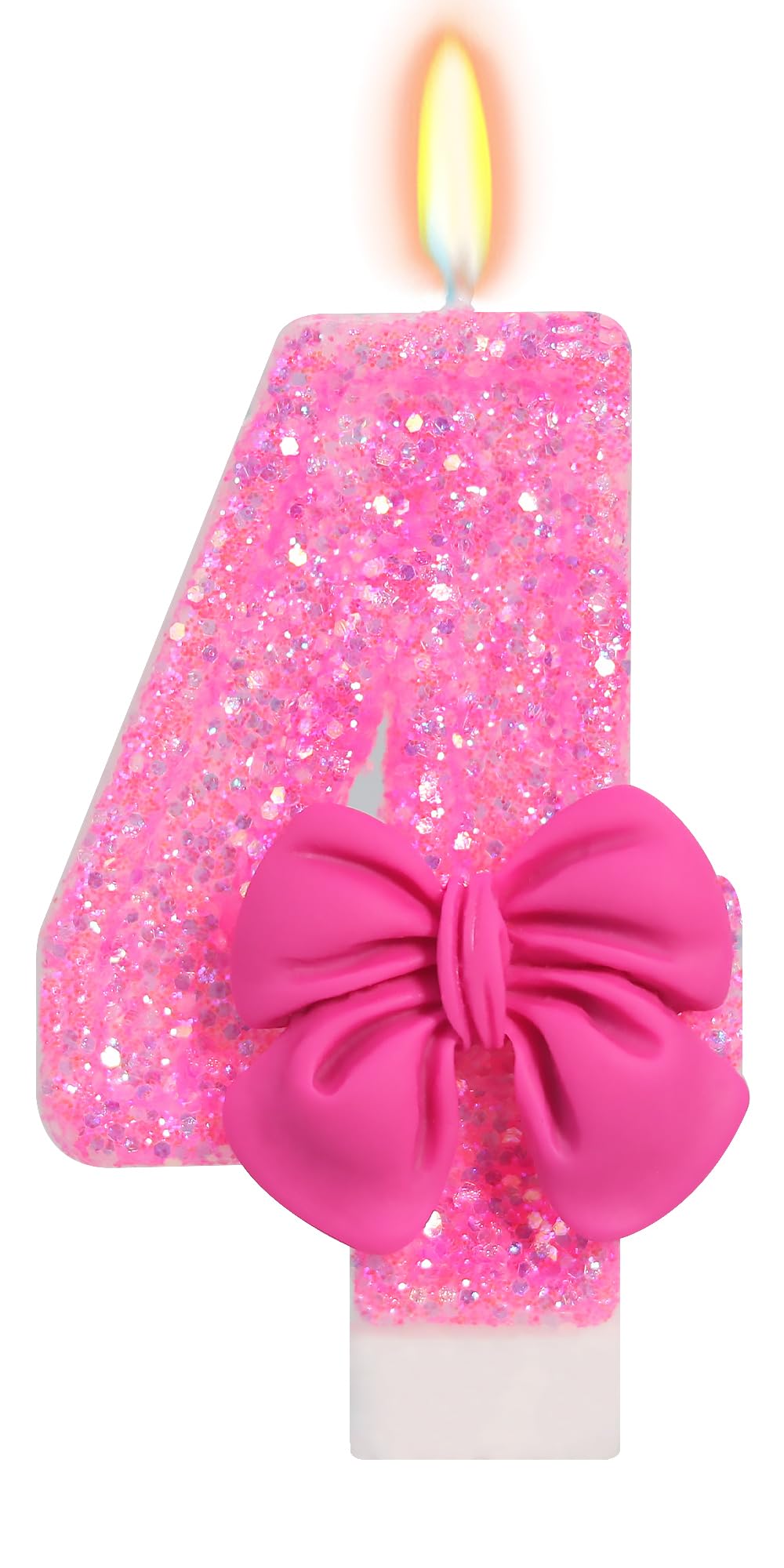 Bow-Shaped Birthday Candle for Cakes & Party Decor