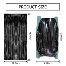 Foil Fringe Streamer Backdrop Curtain for Party Events