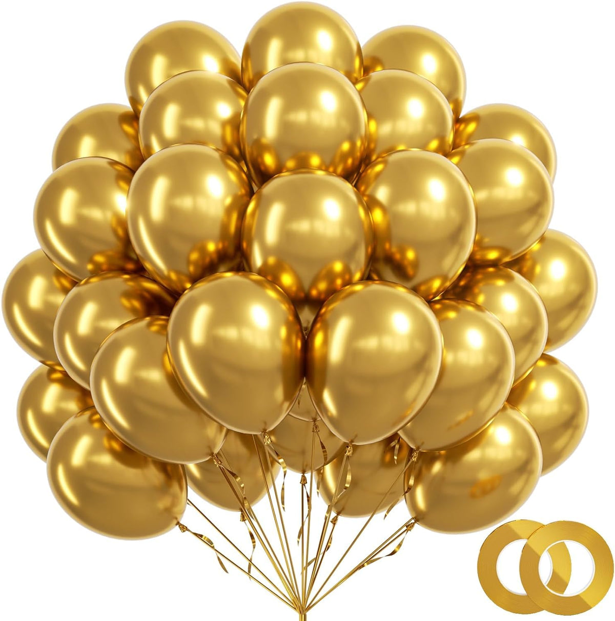100-Pack 12-Inch Latex Balloons for Parties & Events