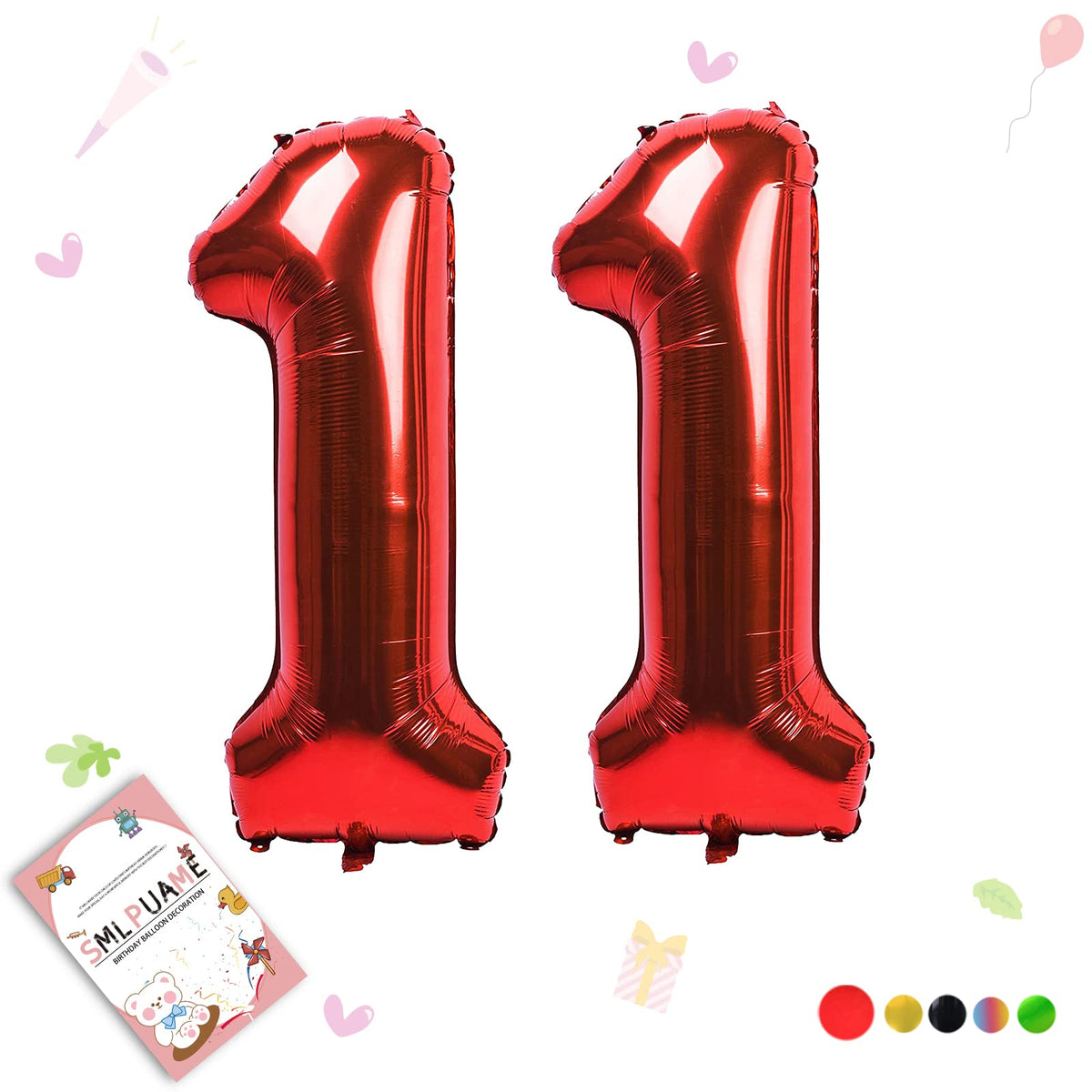 40-Inch Jumbo Foil Number Balloon for Birthday Parties