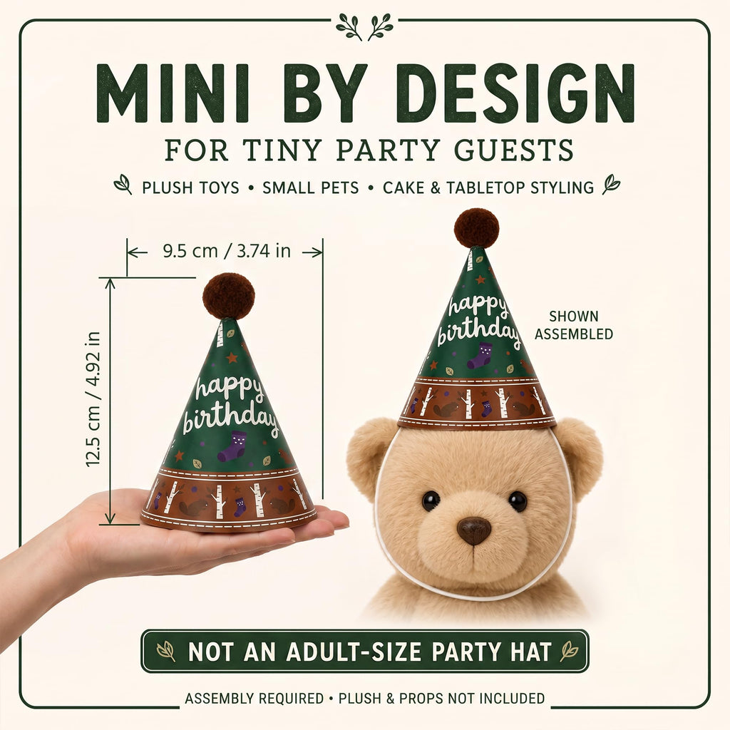 Mini Kids Birthday Party Hats, Assorted DIY Set