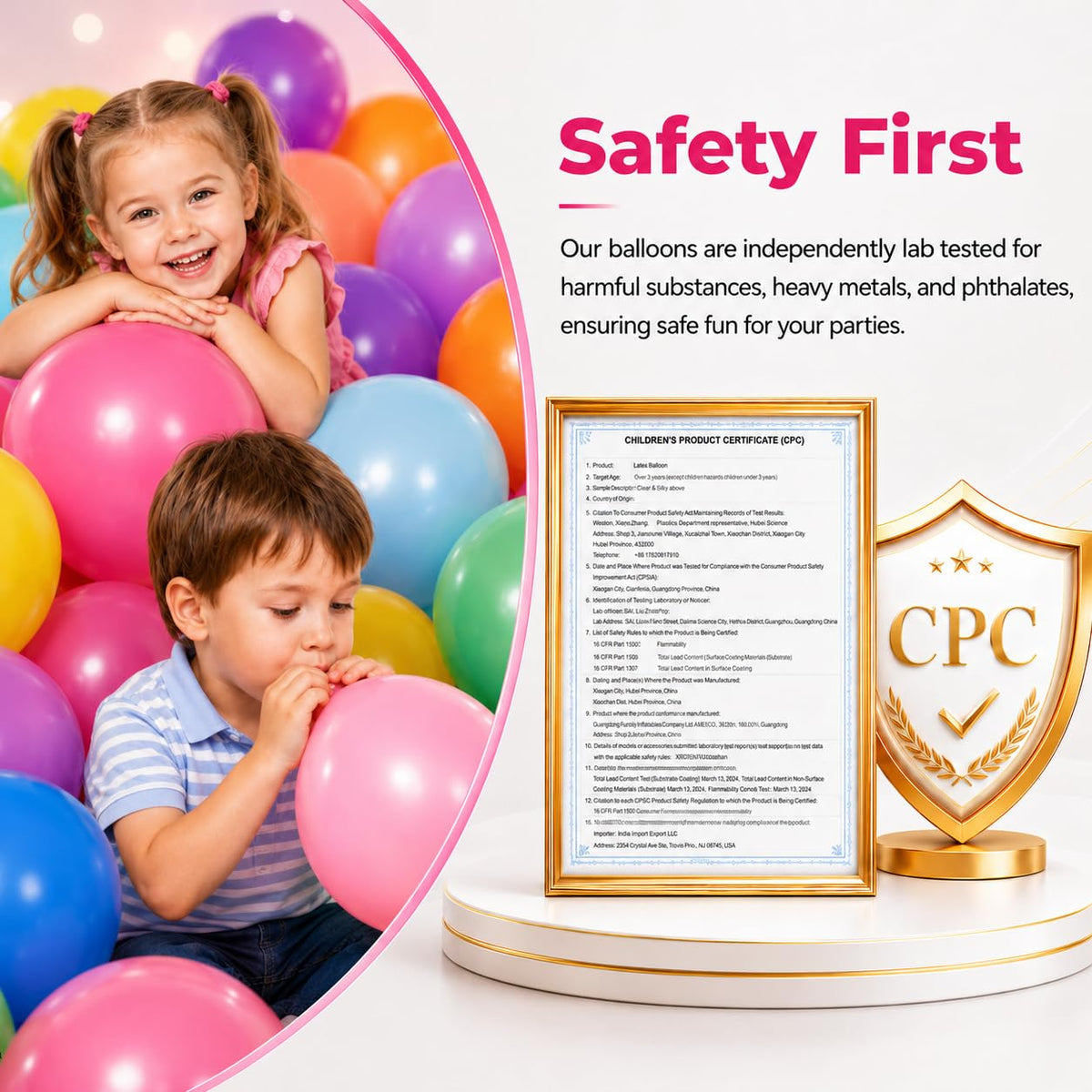 Assorted Latex Balloons for Parties & Event Decorations