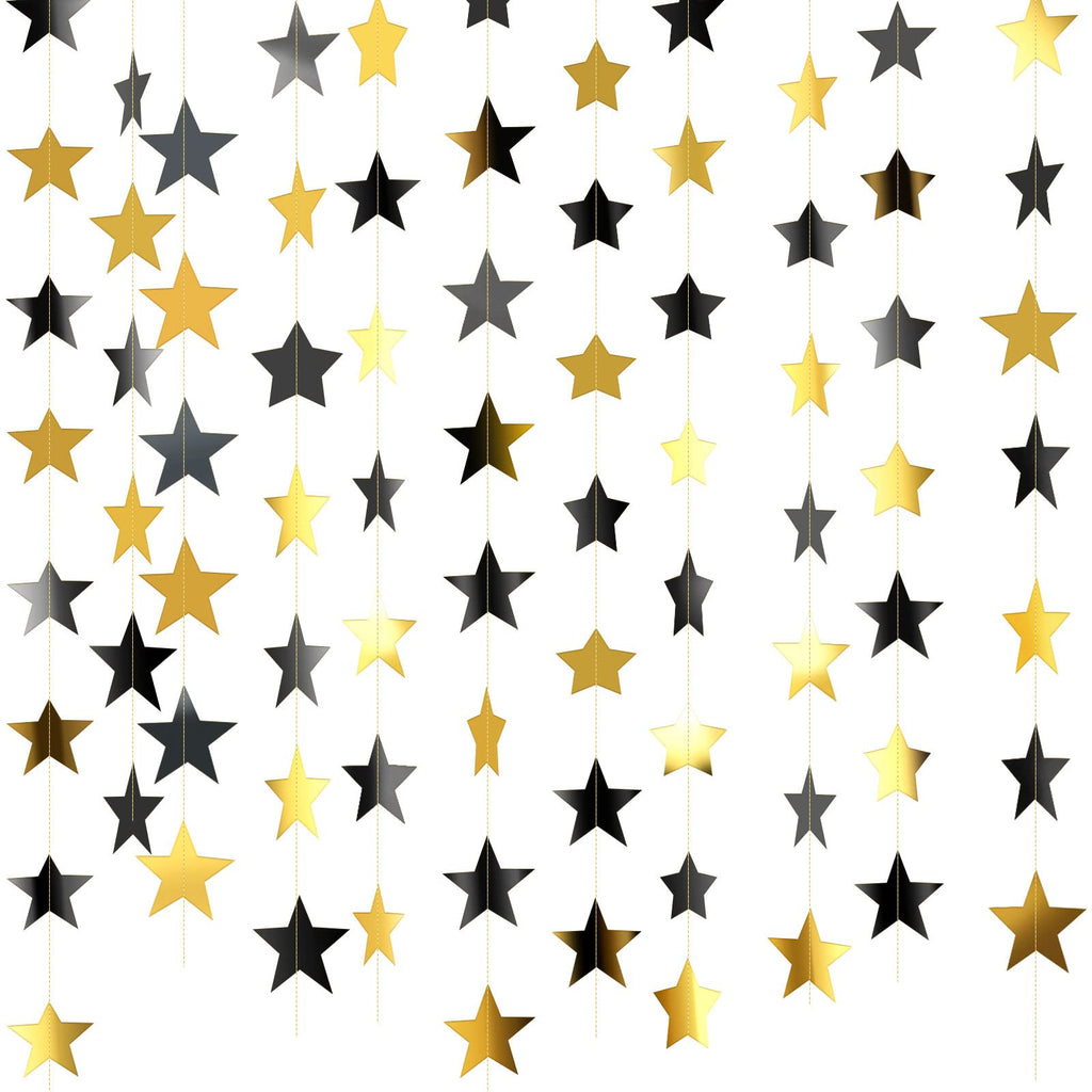 130-Foot Star Garland Banner for Parties & Event Decor