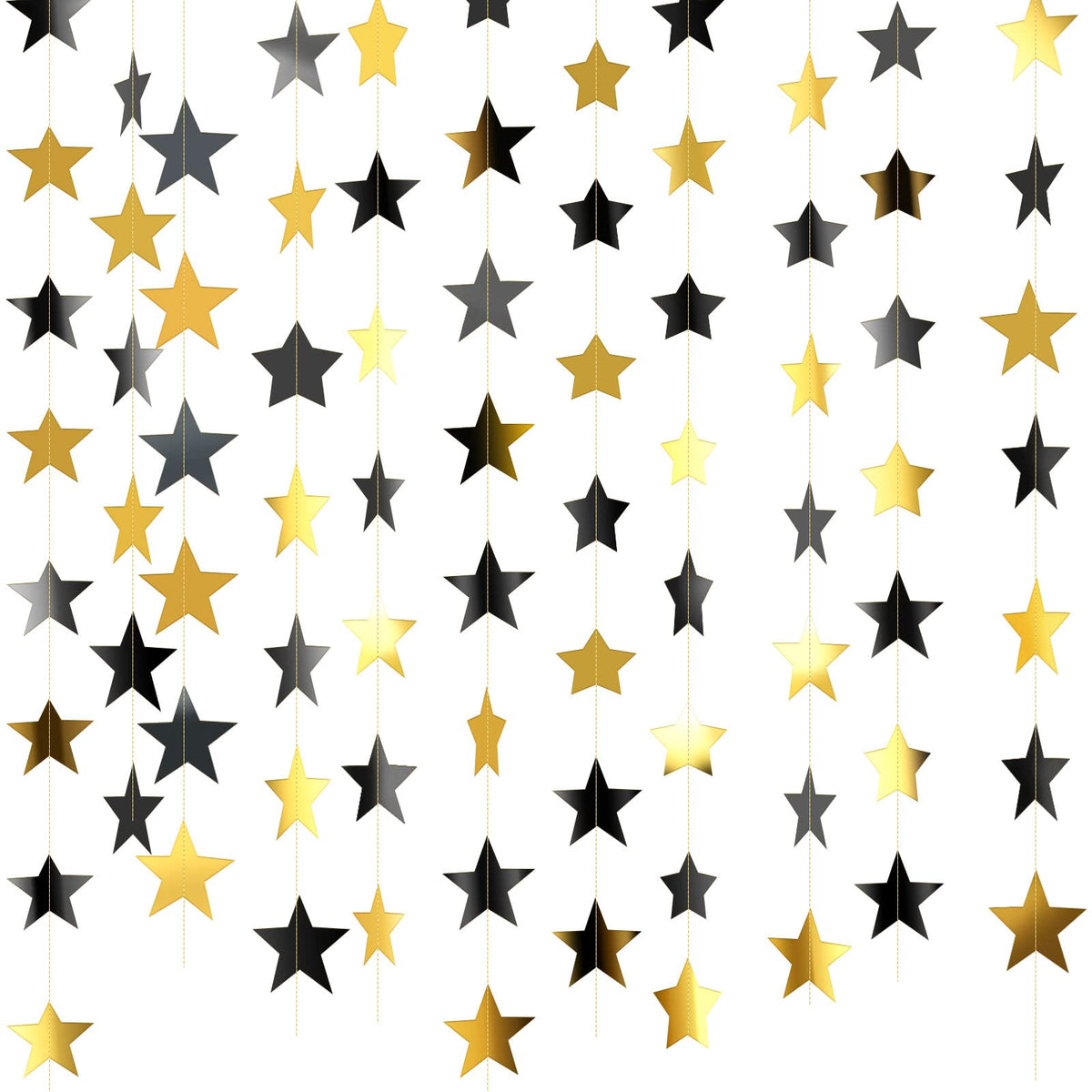 130-Foot Star Garland Banner for Parties & Event Decor