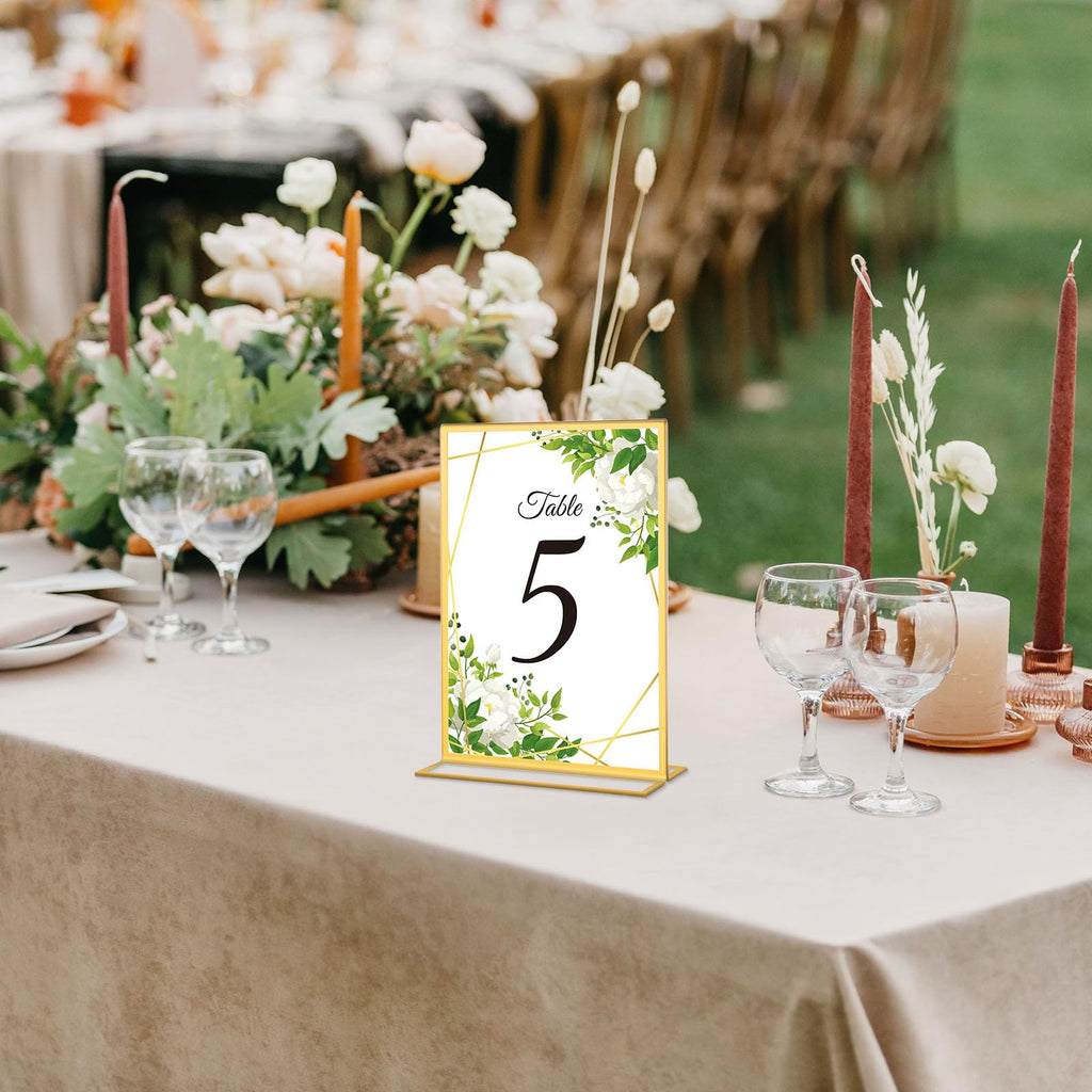 Clear Acrylic Sign Holders for Weddings & Event Tables