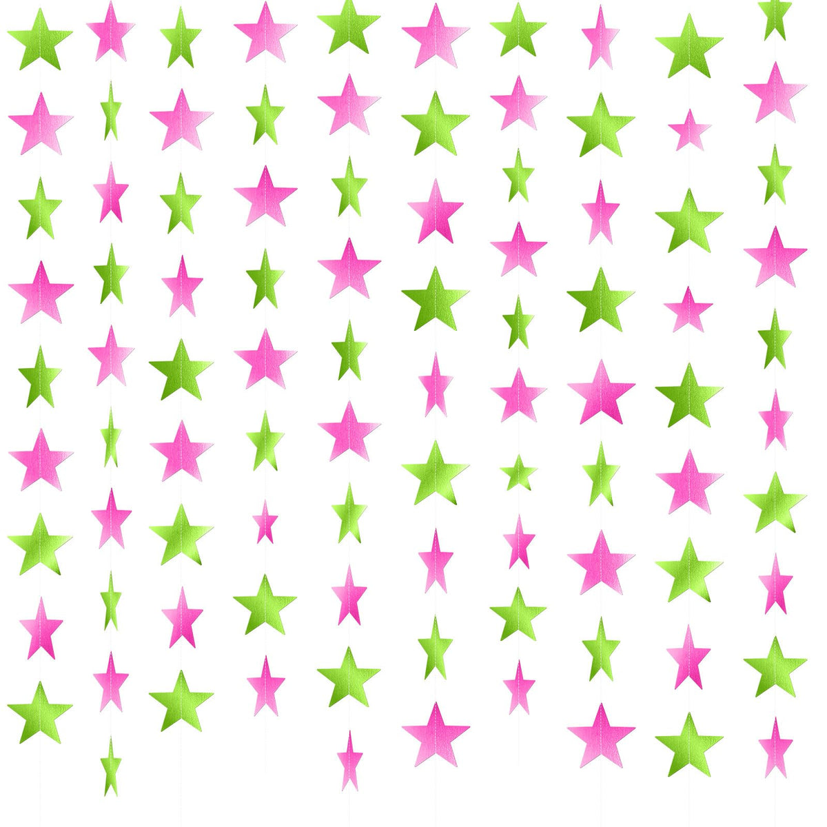 130-Foot Star Garland Banner for Parties & Event Decor