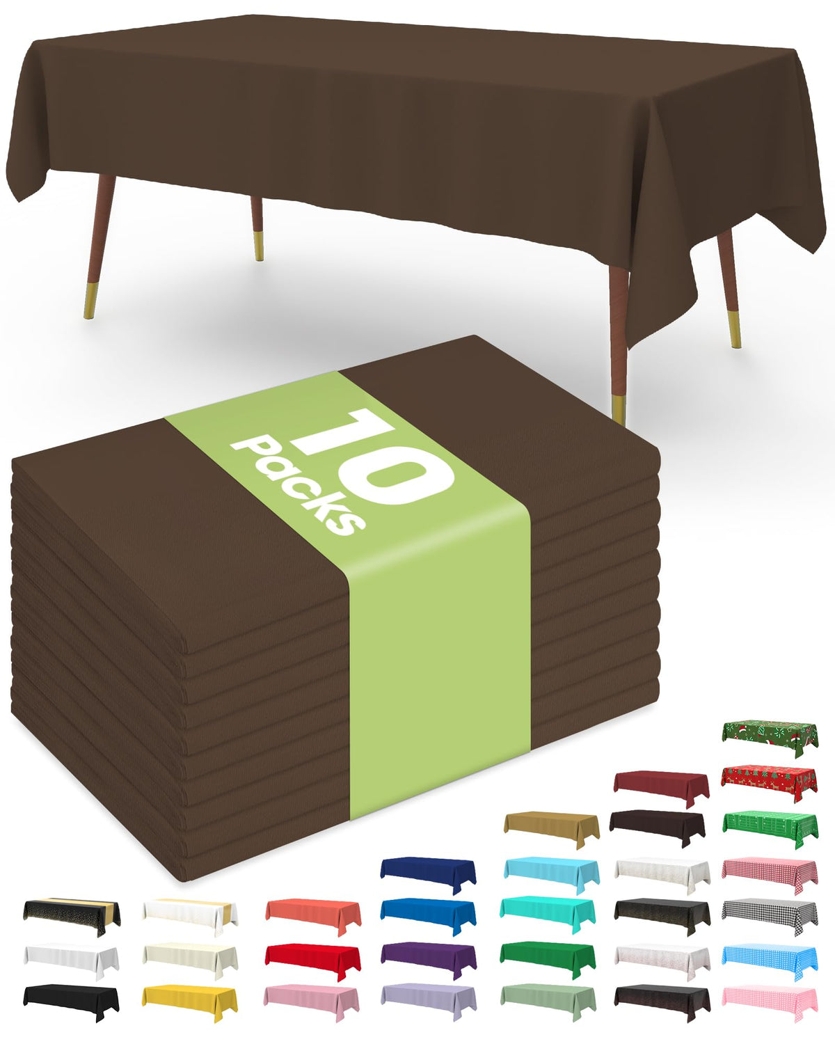 Disposable Plastic Tablecloth for Parties & Events