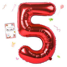 40-Inch Jumbo Foil Number Balloon for Birthday Parties