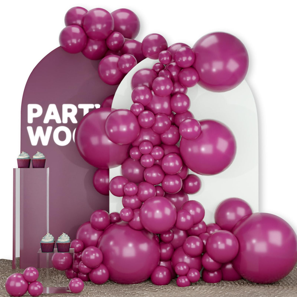 140-Piece Mixed-Size Balloon Pack for Party Decorations