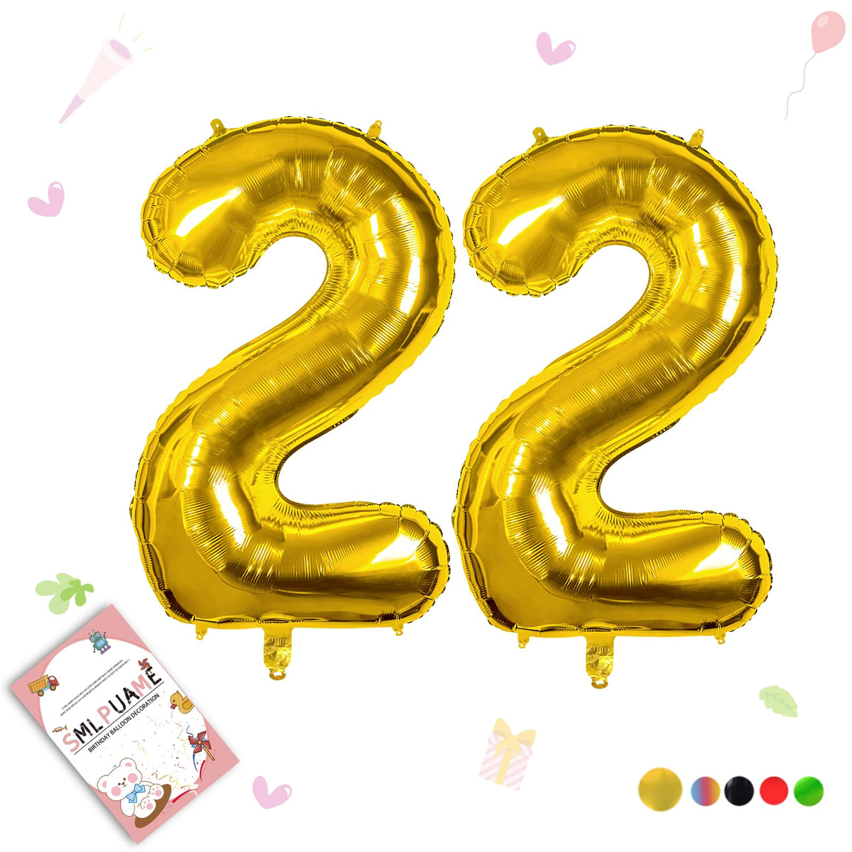40-Inch Jumbo Foil Number Balloon for Birthday Parties