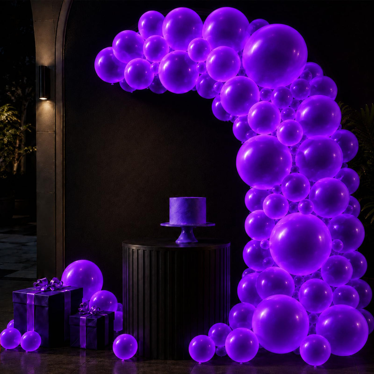 UV Neon Glow Balloons for Blacklight Parties & Events