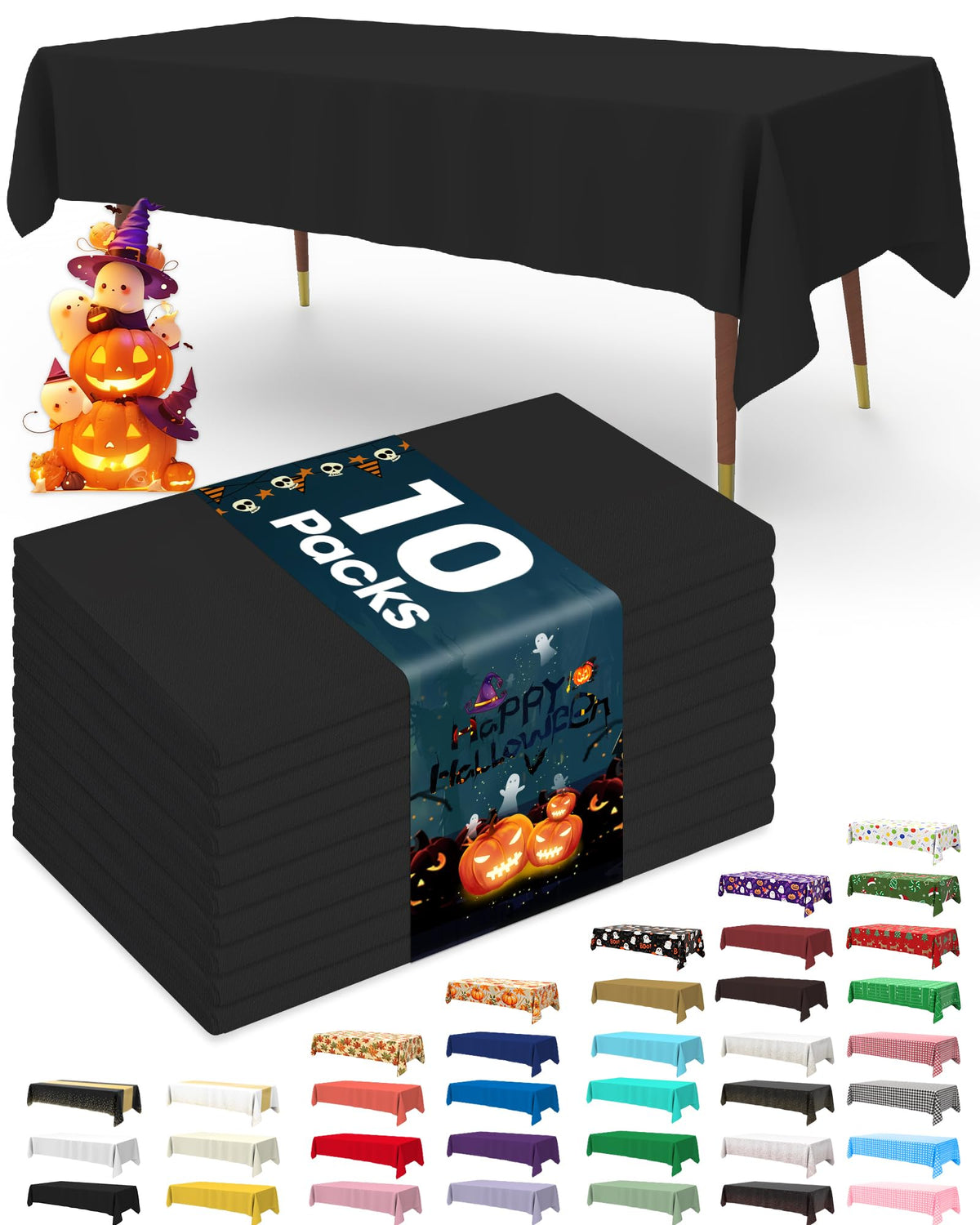 Disposable Plastic Tablecloth for Parties & Events