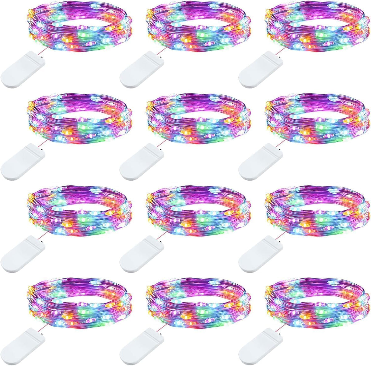 7-Foot Battery-Operated LED Fairy String Lights for Events