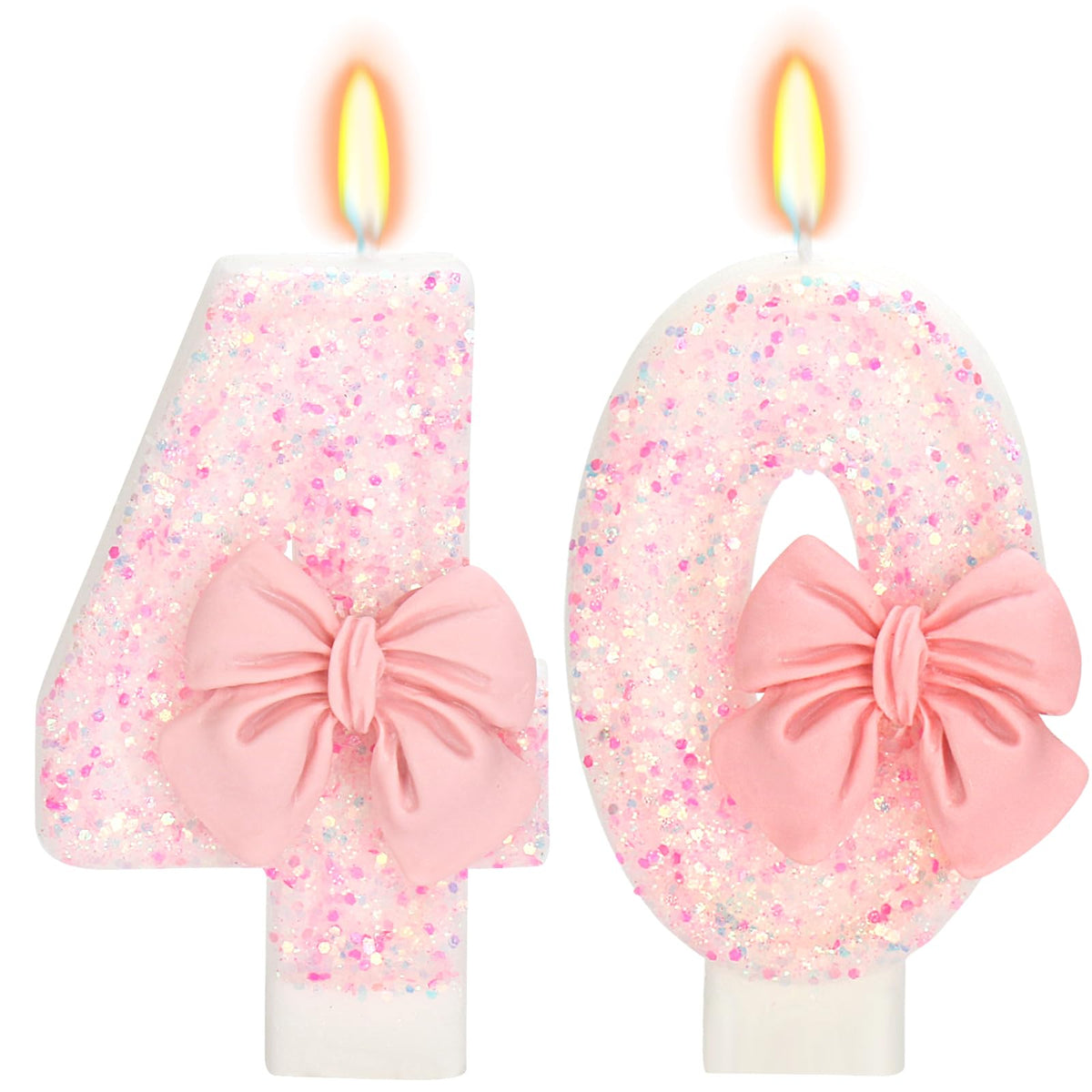 Bow-Shaped Birthday Candle for Cakes & Party Decor