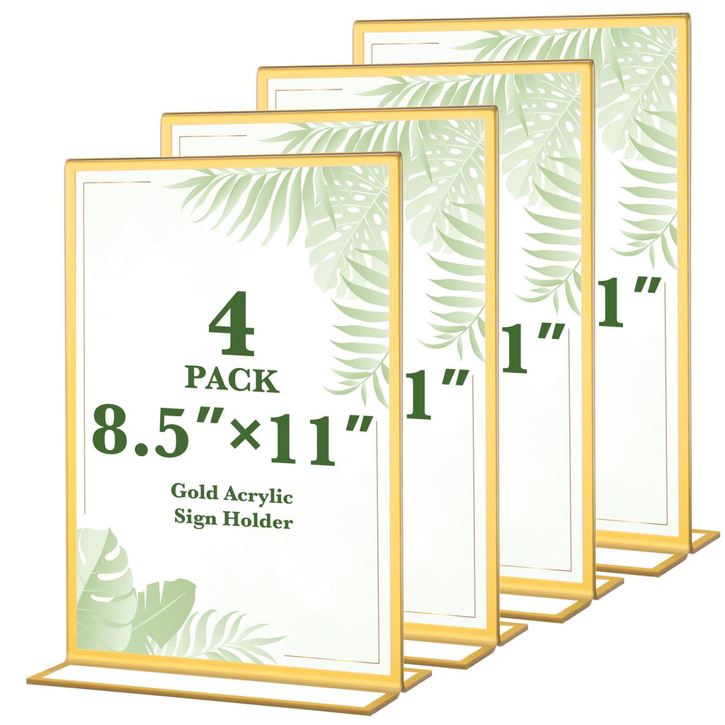 Clear Acrylic Sign Holders for Weddings & Event Tables