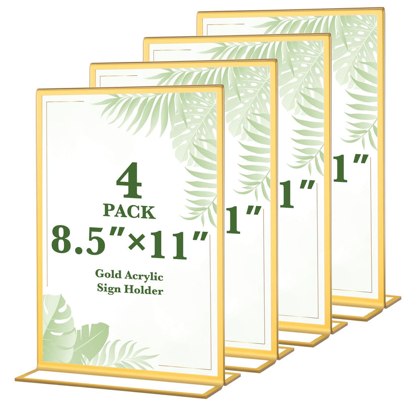 Clear Acrylic Sign Holders for Weddings & Event Tables