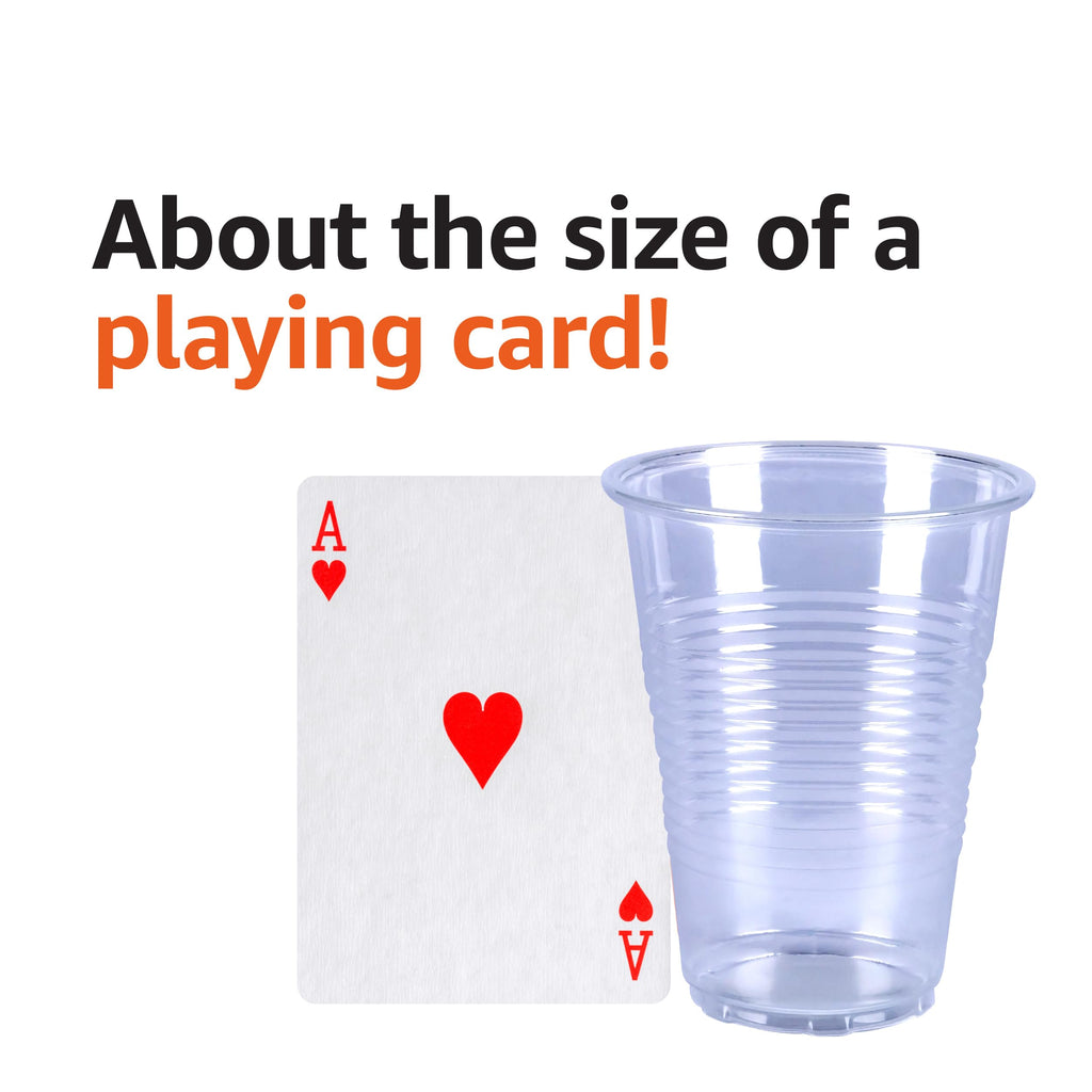 Amazon Basics Disposable Clear Plastic Cups