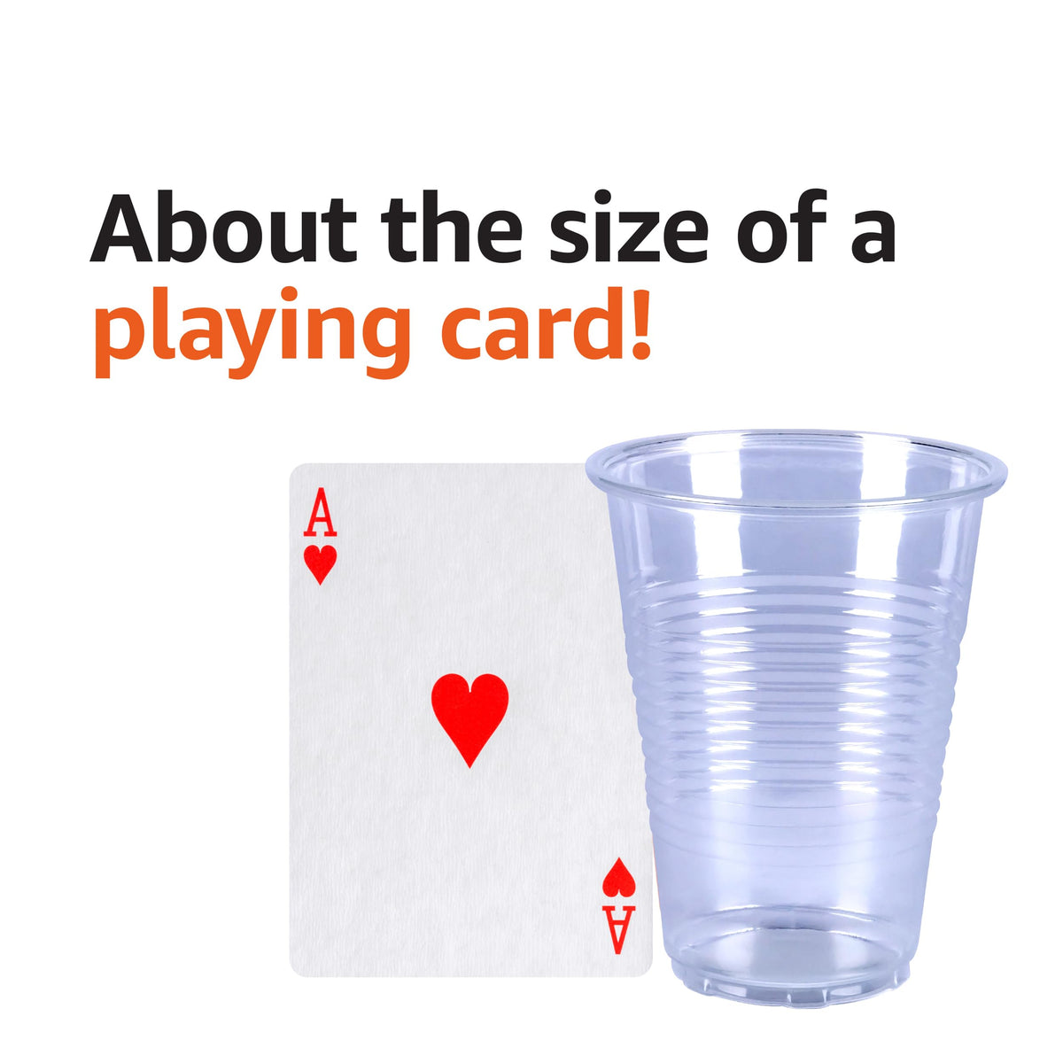 Amazon Basics Disposable Clear Plastic Cups