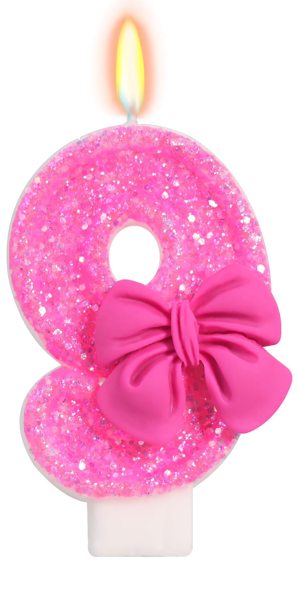 Bow-Shaped Birthday Candle for Cakes & Party Decor