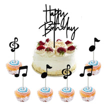 Happy Birthday Star Cake & Cupcake Topper Decoration Set