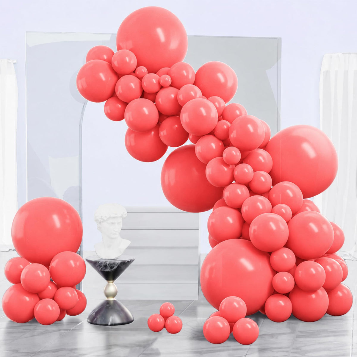 140-Piece Mixed-Size Balloon Pack for Party Decorations