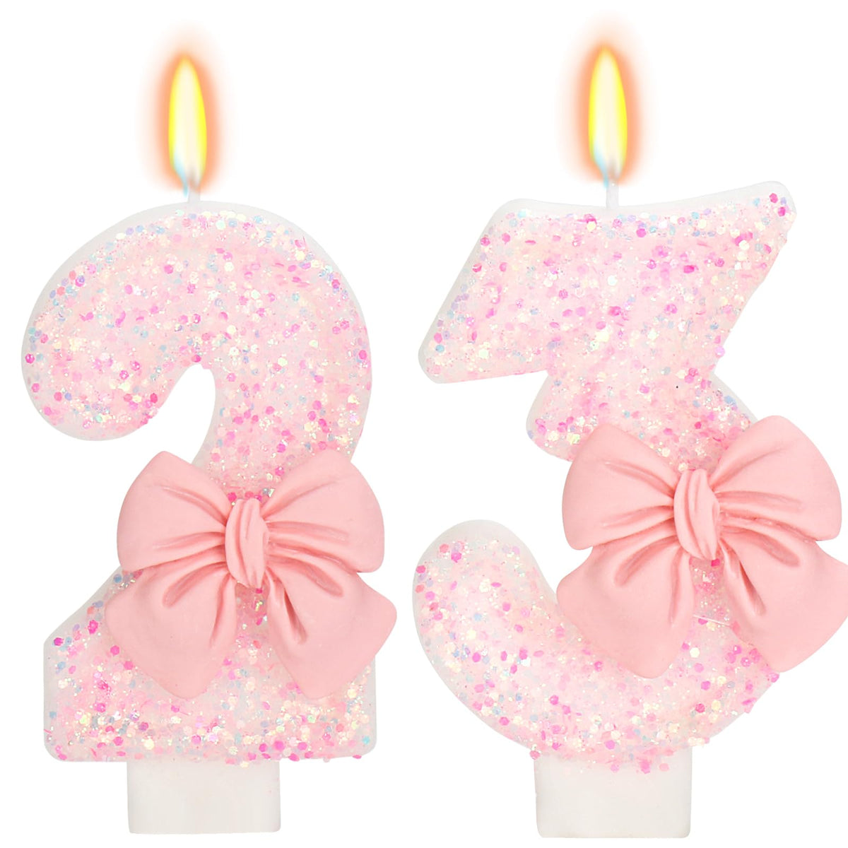 Bow-Shaped Birthday Candle for Cakes & Party Decor
