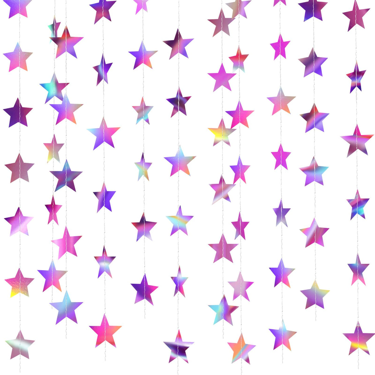 130-Foot Star Garland Banner for Parties & Event Decor